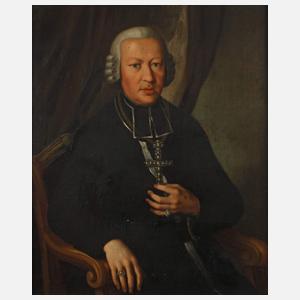 Geistlicher mit Diamantenkreuz