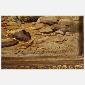 Henry John Boddington, Spielende Kinder am Fluss