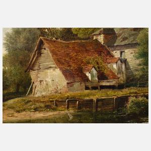 Henry John Boddington, Spielende Kinder am Fluss