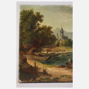 Joseph Hahn, attr., Der Chiemsee mit Kampenwand