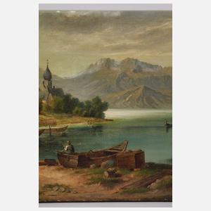 Joseph Hahn, attr., Der Chiemsee mit Kampenwand