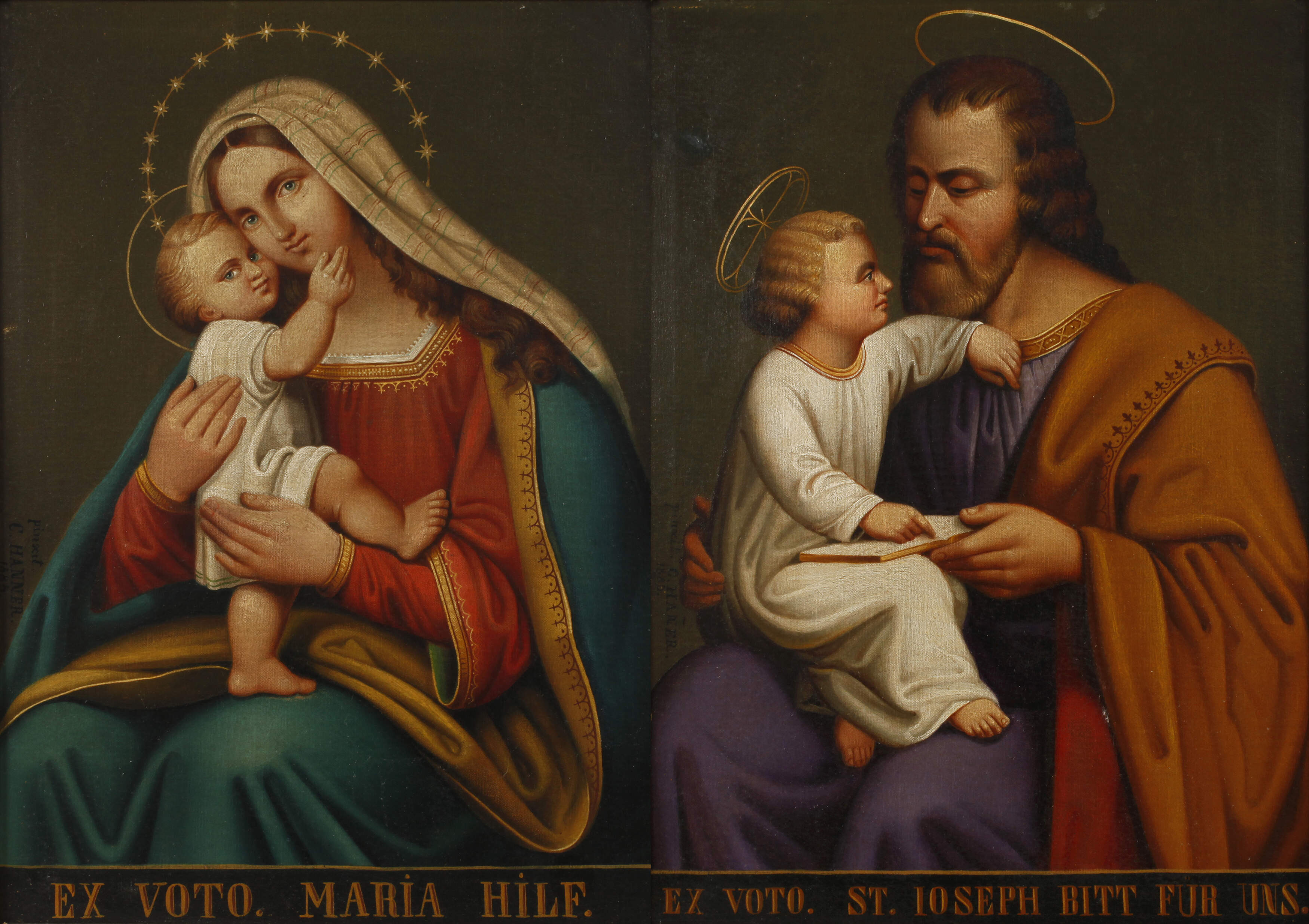 C. Hanner, Zwei Andachtsbilder