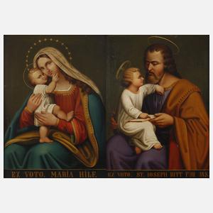 C. Hanner, Zwei Andachtsbilder