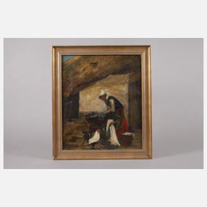 Georges Jean Marie Haquette, Bäuerin beim Waschen