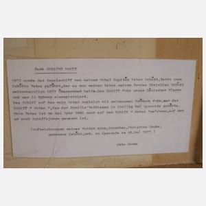 Foo Heng, Kapitänsbild der Bark "Johanne Marie"