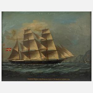 Foo Heng, Kapitänsbild der Bark "Johanne Marie"