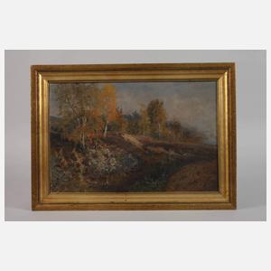 F. von Hugo, Zwei Landschaftsgemälde