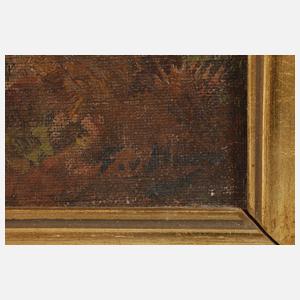 F. von Hugo, Zwei Landschaftsgemälde