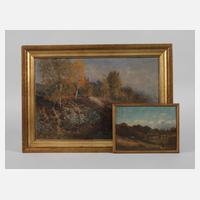 F. von Hugo, Zwei Landschaftsgemälde111