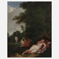 Mechau, attr., Nymphen am Waldsee111