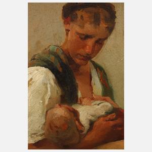 Prof. Karl Raupp, Mutter mit ihrem Kind