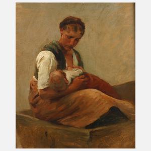 Prof. Karl Raupp, Mutter mit ihrem Kind