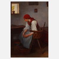 Theodor Schmidt, Mädchen beim Kartoffelschälen111