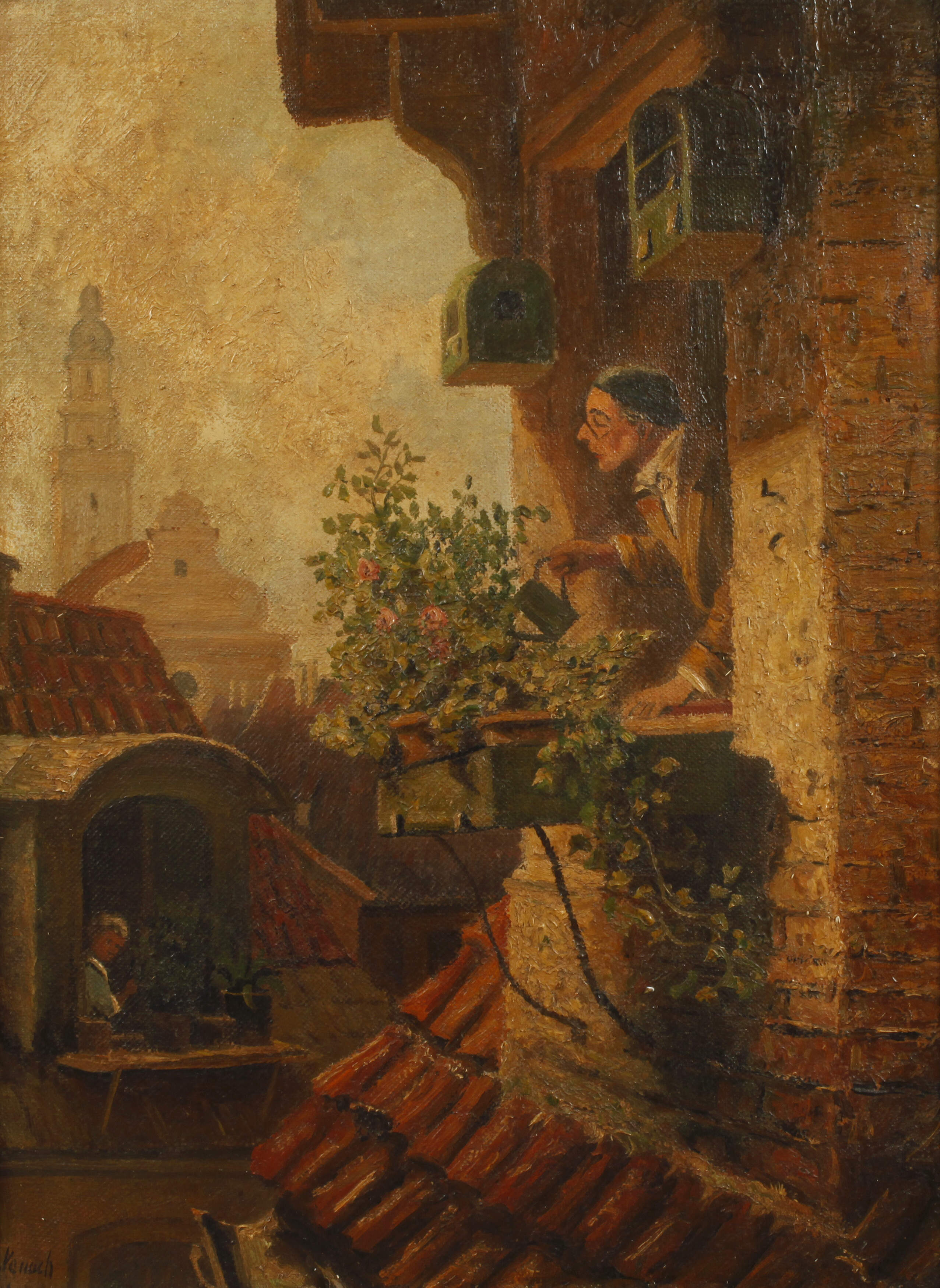 "Die Dachstube" nach Carl Spitzweg