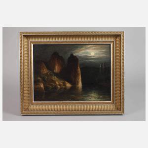 K. Wenzel, See im Mondschein