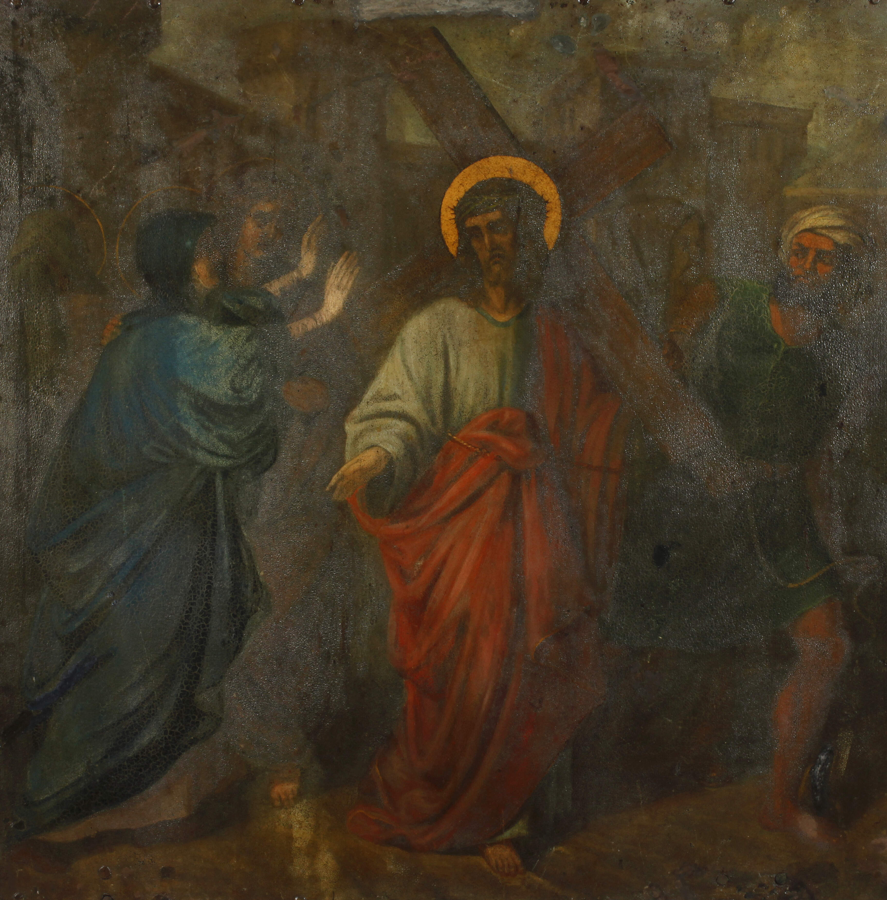 Kreuzwegstation: Jesus begegnet seiner Mutter