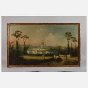 Kloster in mediterraner Landschaft