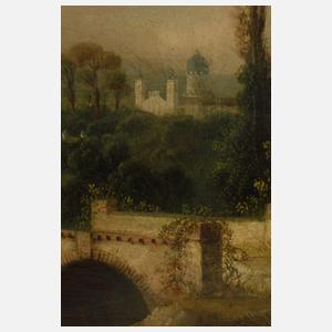 Kloster in mediterraner Landschaft