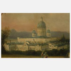 Kloster in mediterraner Landschaft