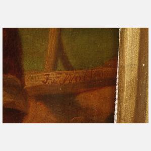 Kinder bei der Heuernte nach Ludwig Sturm