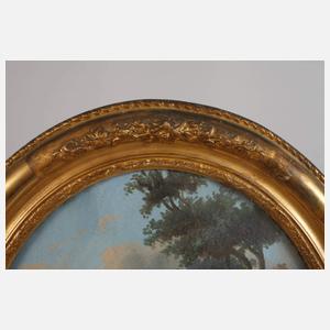 Rastendes Mädchen in Sommerlandschaft