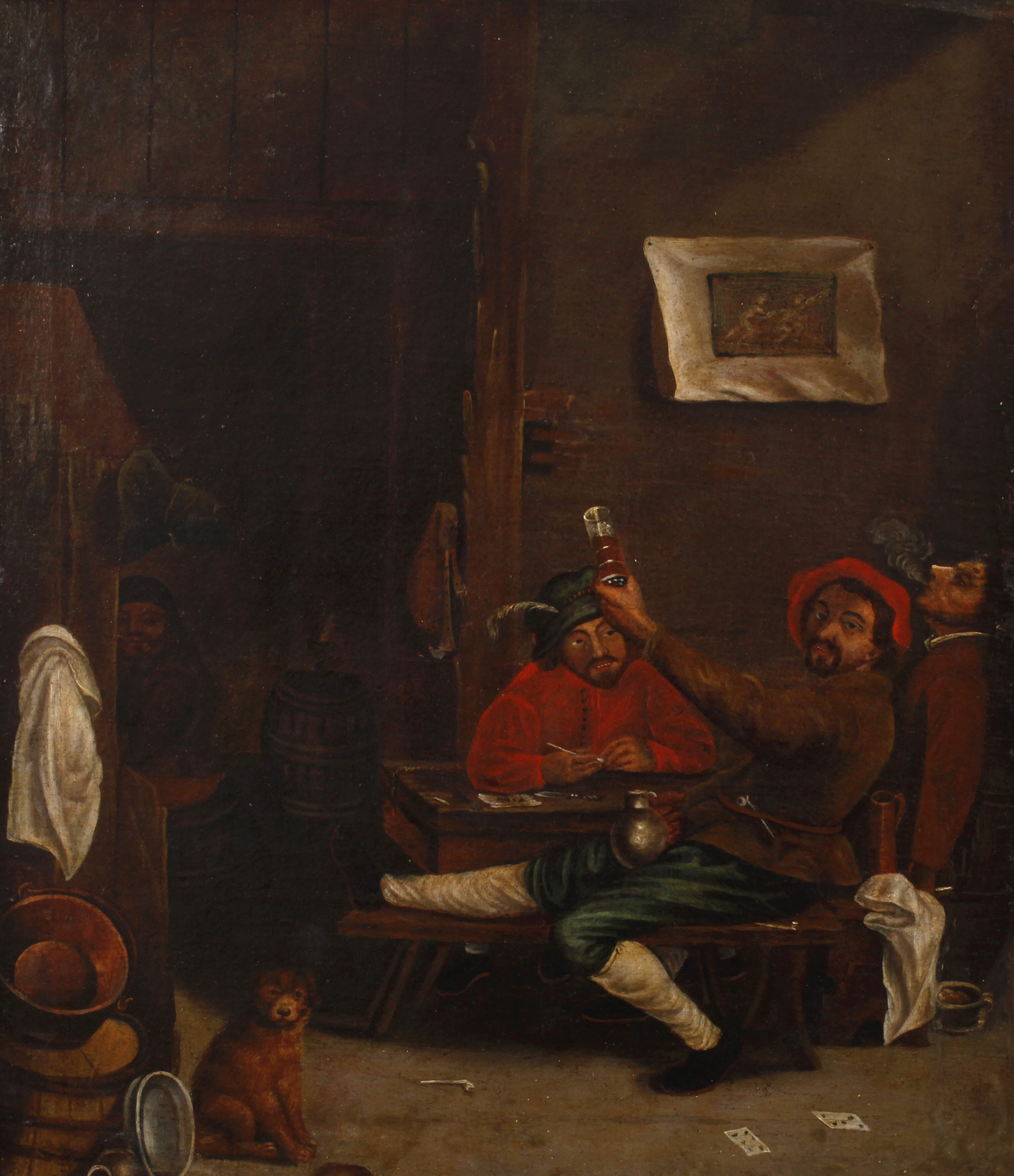 Holländische Trinkszene