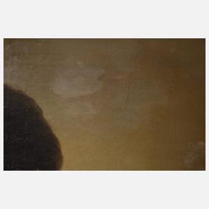 Biedermeierdame mit rotem Tuch