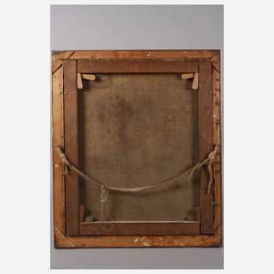 Biedermeierdame mit rotem Tuch