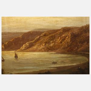 Rheinlandschaft mit Boppard