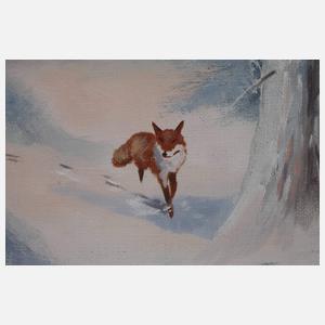Pär Åkered, Fuchs im Winterwald