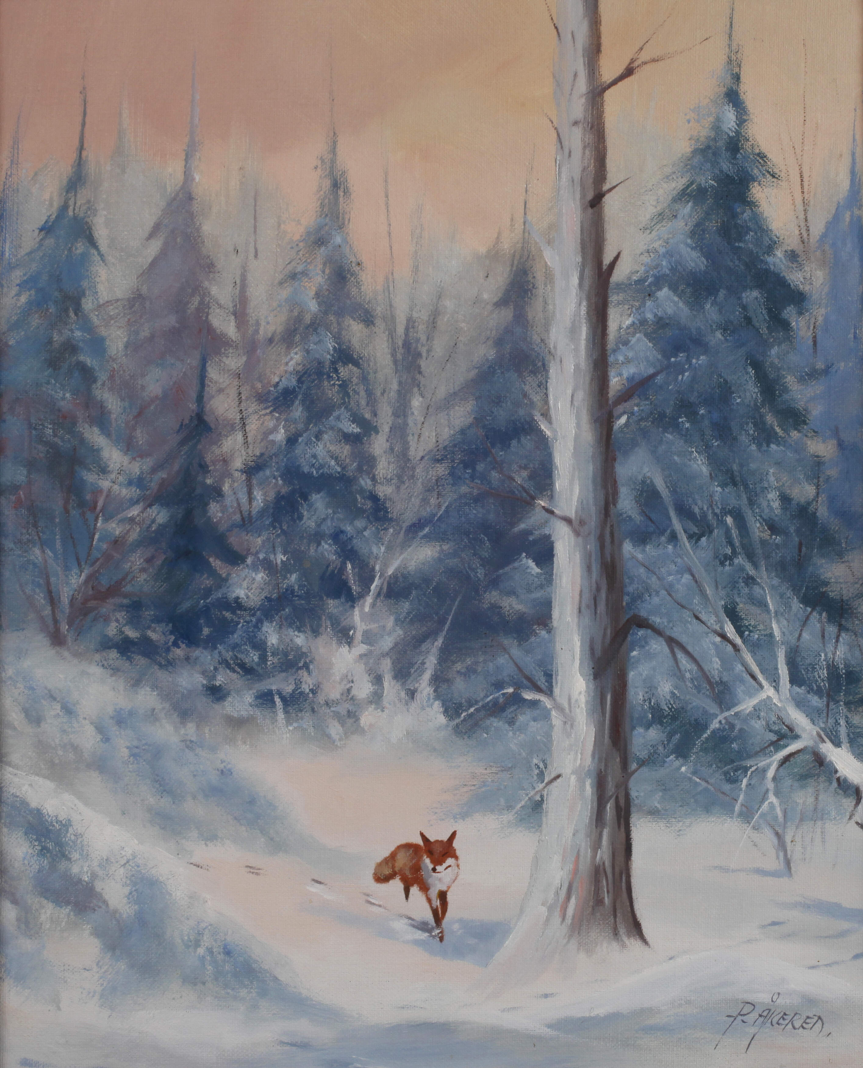 Pär Åkered, Fuchs im Winterwald