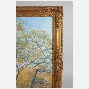 Ferdinand Barth, Herbstlandschaft nach Eugen Bracht