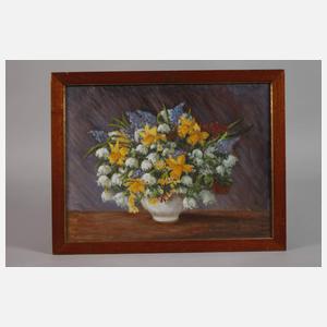 Péter Benedek, attr., Frühlingsstrauß mit Märzenbecher