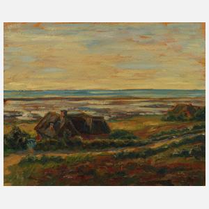 Karl Boehm, Fischerhäuser am Strand