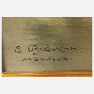 Ernst Bröcker, "Partie an der Pegnitz in Nürnberg"