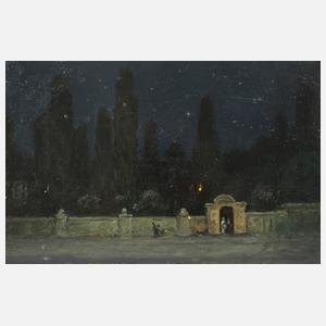 Robert Büchtger, Gemälde, Nächtliche Szene