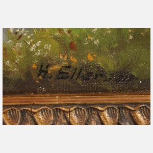 H. Ellersen, Sommerliches Idyll am Fluss