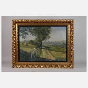 Friederichs, Bäuerin in Sommerlandschaft