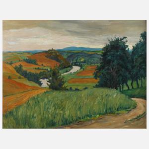 Reinhold Geidel, Sommerliche Flusslandschaft