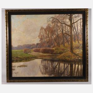Hans Greinke, Herbststimmung am Weiher