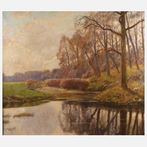 Hans Greinke, Herbststimmung am Weiher