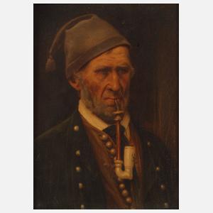 Wilhelm Großmann, attr., Bauer mit Pfeife