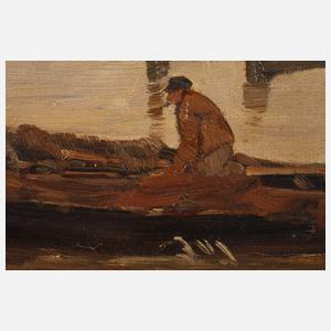 Wilhelm Hambüchen, Fischerboot im Hafen