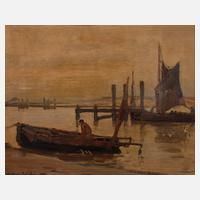 Wilhelm Hambüchen, Fischerboot im Hafen111