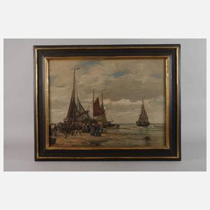 Wilhelm Hambüchen, Fischer beim Anlanden