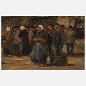 Wilhelm Hambüchen, Fischer beim Anlanden