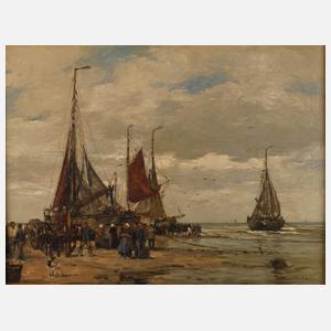 Wilhelm Hambüchen, Fischer beim Anlanden