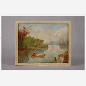 Georg Hart Hughes, Indianer im Kajak