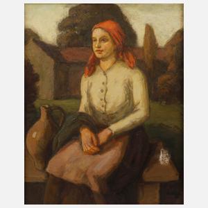 Wolfgang Jäger, "Fränkisches Bauernmädchen"