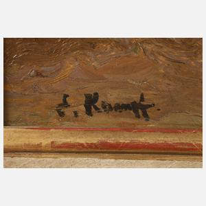 Prof. Eugen Kampf, Gehöft mit Bäuerin